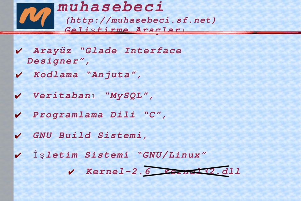 MySQL, Programlama Dili C, GNU Build