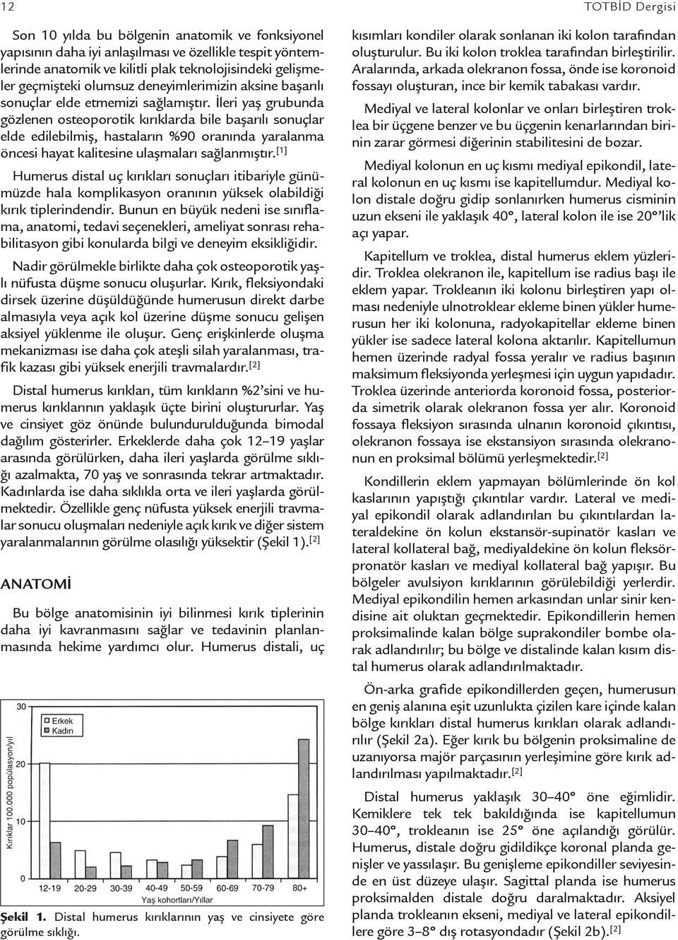 İleri yaş grubunda gözlenen osteoporotik kırıklarda bile başarılı sonuçlar elde edilebilmiş, hastaların %90 oranında yaralanma öncesi hayat kalitesine ulaşmaları sağlanmıştır.