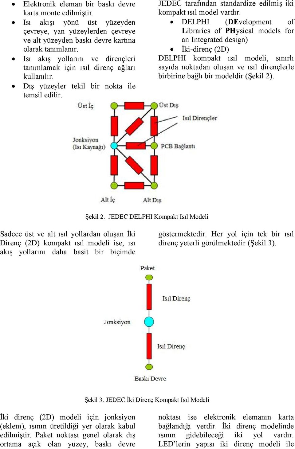 DELPHI (DEvelopment of Libraries of PHysical models for an Integrated design) İki-direnç (2D) DELPHI kompakt ısıl modeli, sınırlı sayıda noktadan oluşan ve ısıl dirençlerle birbirine bağlı bir