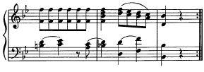 K.İ. Örnek 12: Beethoven, 12 Menüet, WoO7, nr.
