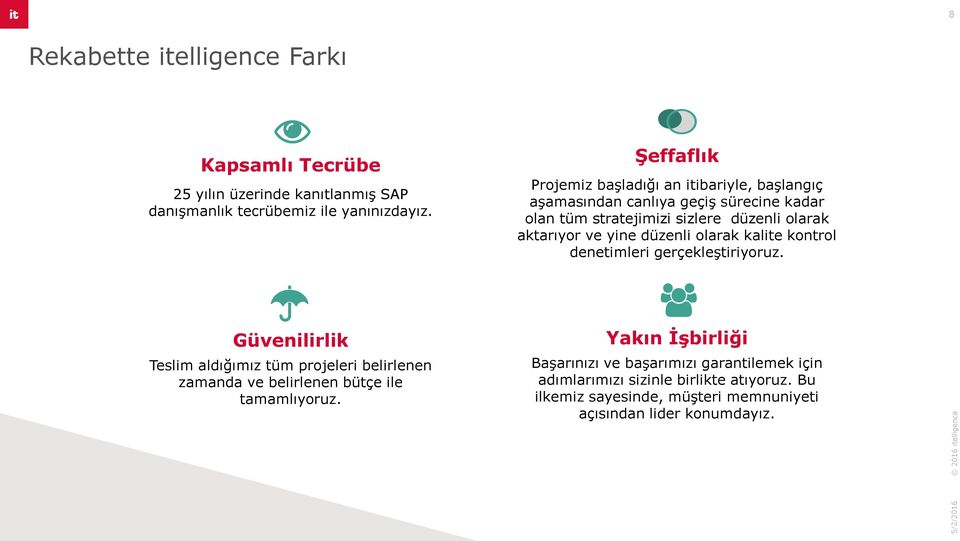 düzenli olarak kalite kontrol denetimleri gerçekleştiriyoruz.