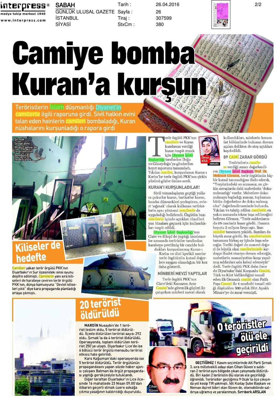 Sayfa : 26 İSTANBUL Tiraj