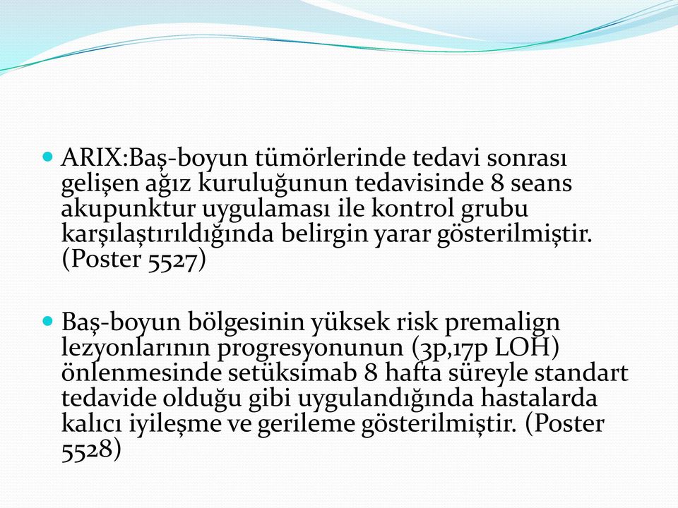 (Poster 5527) Baş-boyun bölgesinin yüksek risk premalign lezyonlarının progresyonunun (3p,17p LOH)