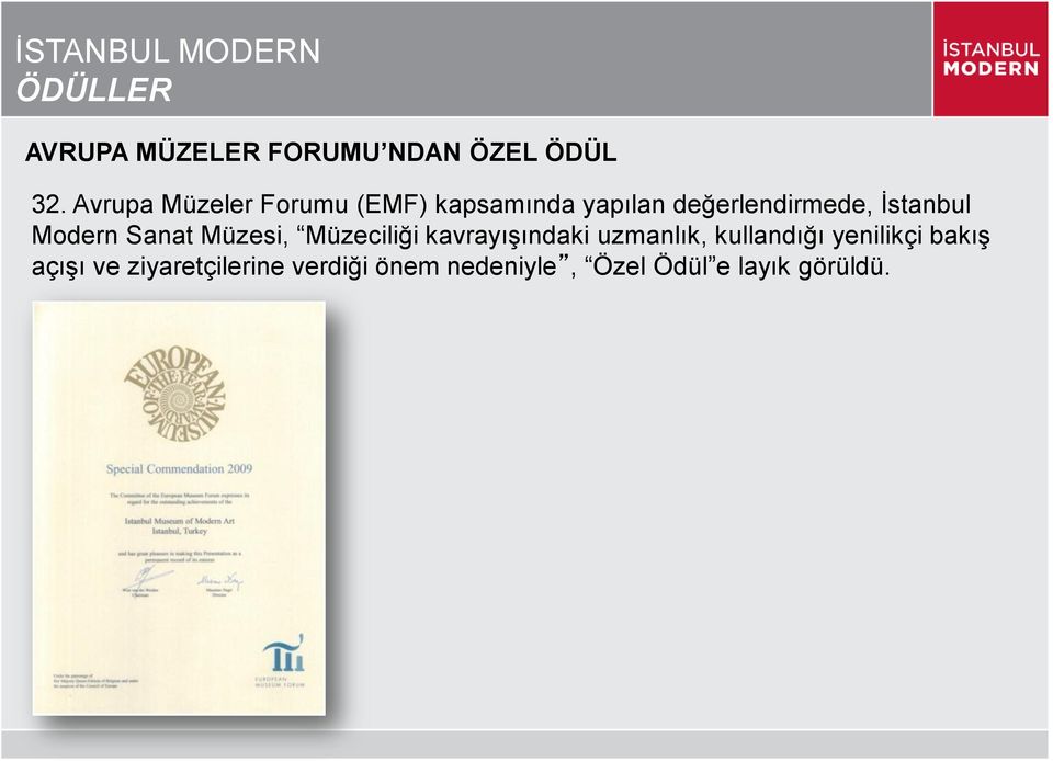 Modern Sanat Müzesi, Müzeciliği kavrayıģındaki uzmanlık, kullandığı