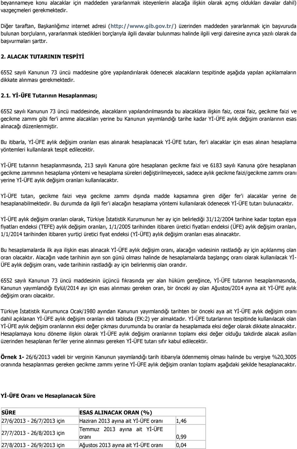 tr/) üzerinden maddeden yararlanmak için başvuruda bulunan borçluların, yararlanmak istedikleri borçlarıyla ilgili davalar bulunması halinde ilgili vergi dairesine ayrıca yazılı olarak da