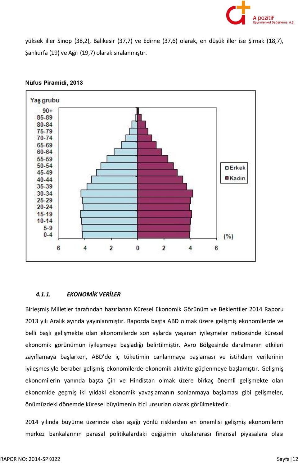 Raporda başta ABD olmak üzere gelişmiş ekonomilerde ve belli başlı gelişmekte olan ekonomilerde son aylarda yaşanan iyileşmeler neticesinde küresel ekonomik görünümün iyileşmeye başladığı