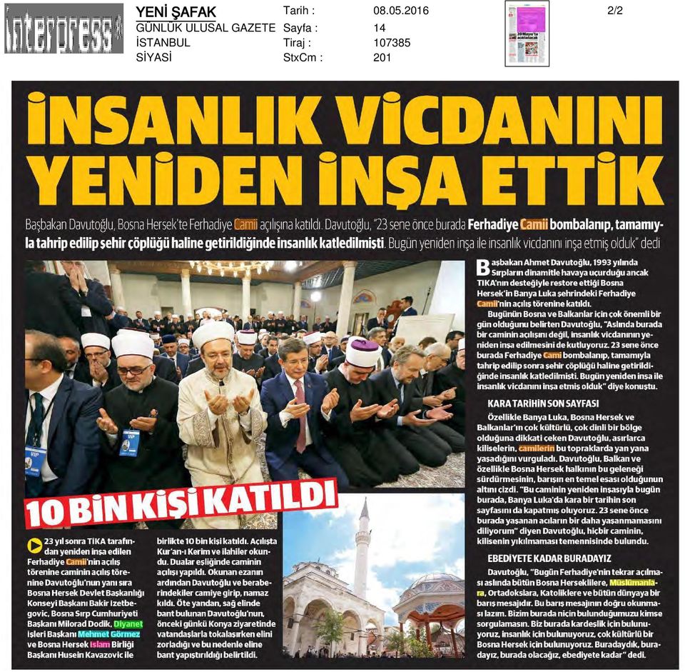 Sayfa : 14 İSTANBUL Tiraj