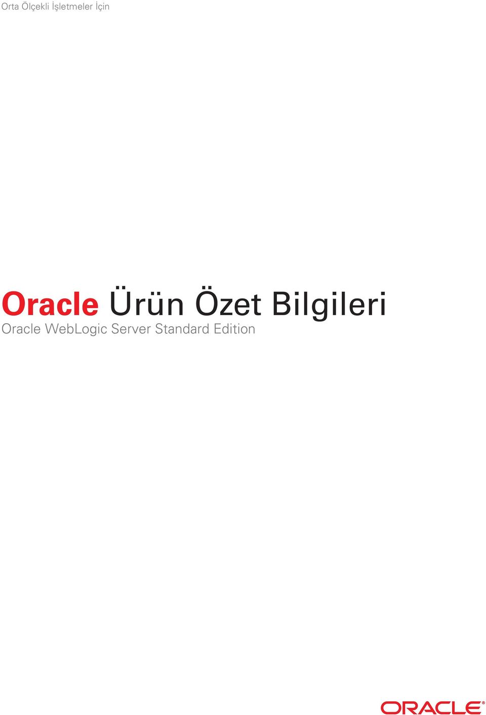 Oracle Ürün