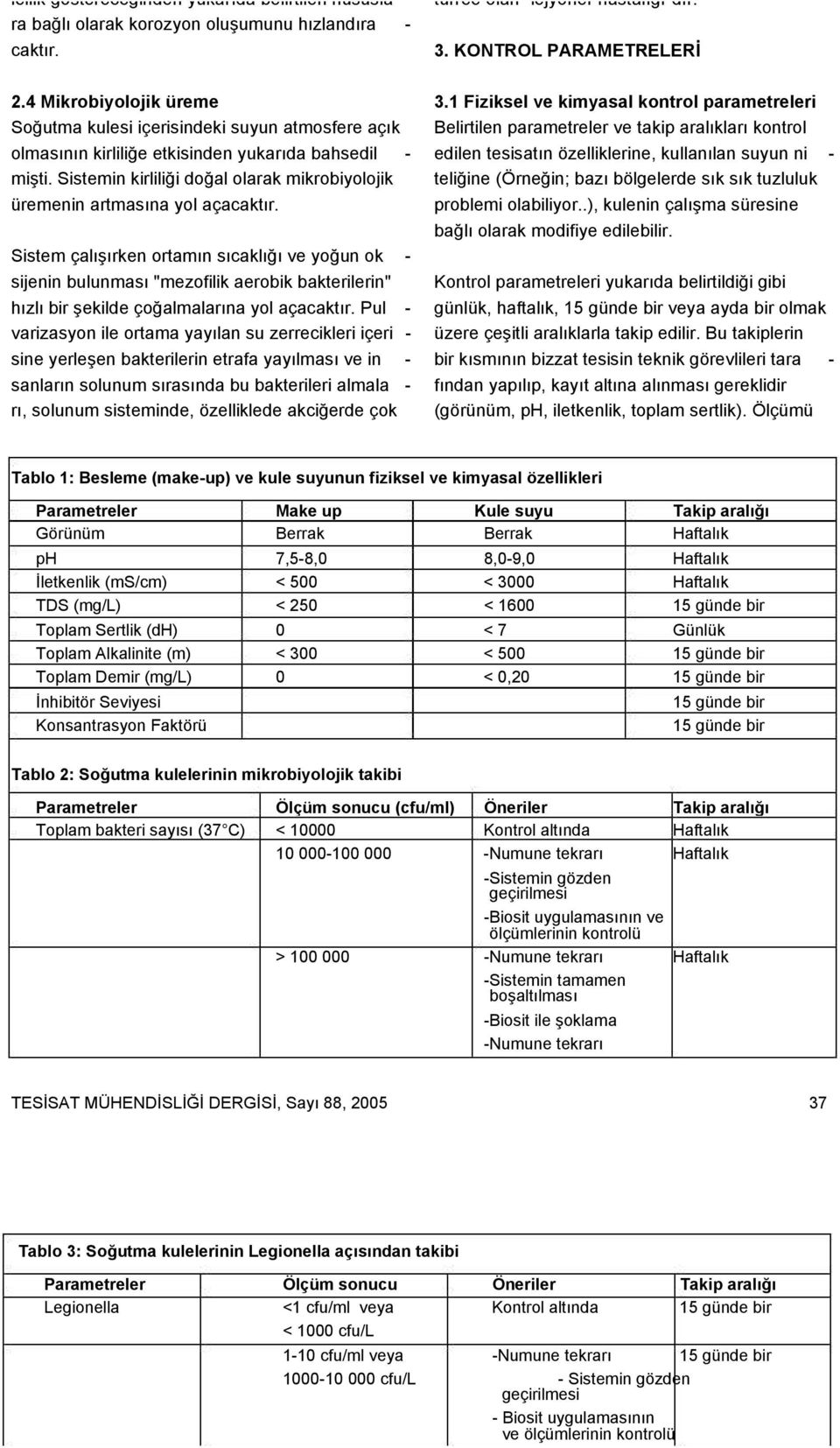 Sistemin kirliliği doğal olarak mikrobiyolojik üremenin artmasına yol açacaktır.