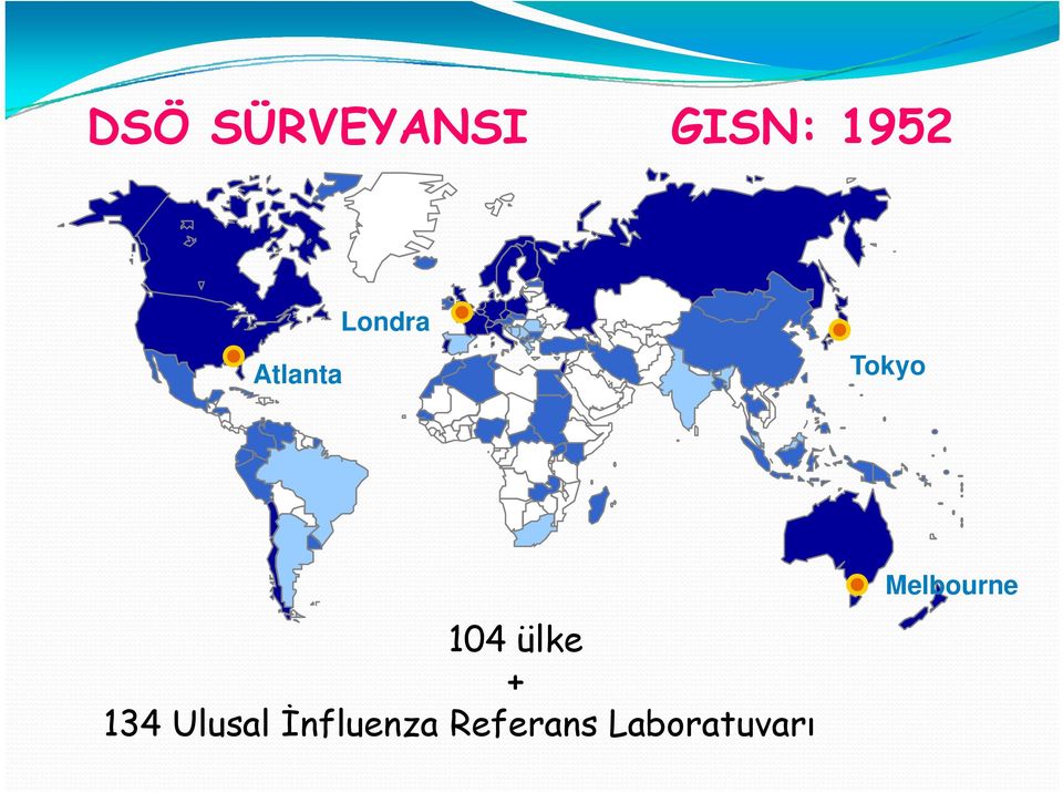 ülke + 134 Ulusal İnfluenza