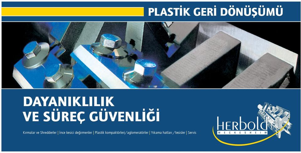 İnce kesici değirmenler Plastik