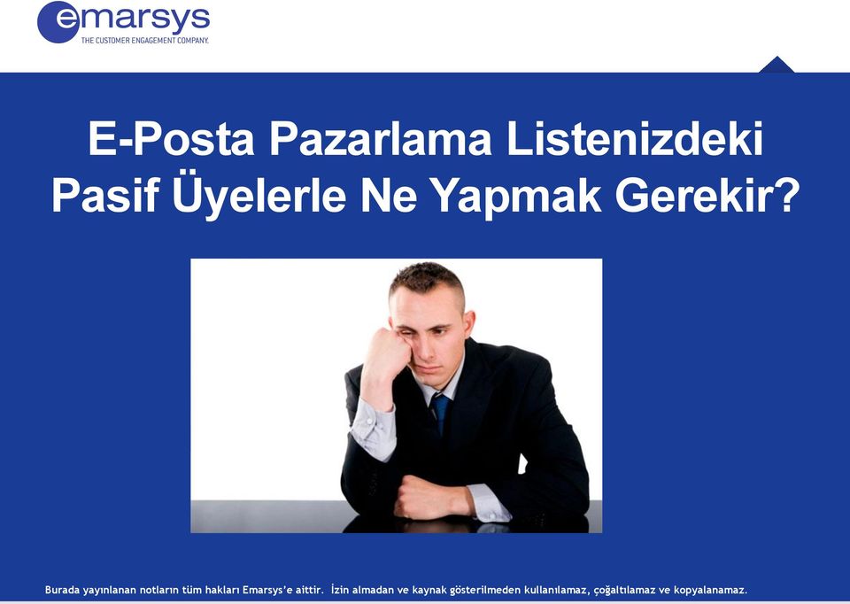 Burada yayınlanan notların tüm hakları Emarsys e