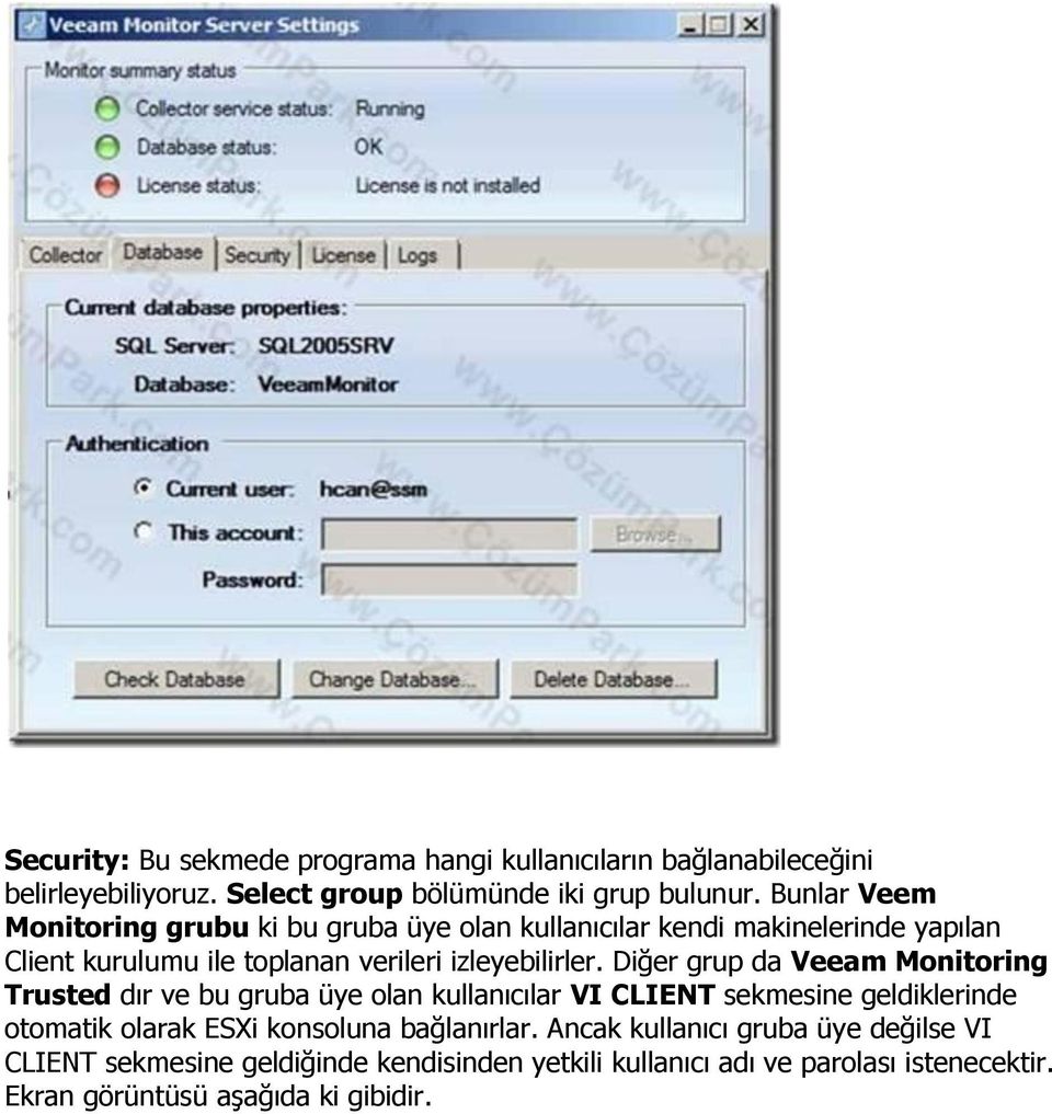 Diğer grup da Veeam Monitoring Trusted dır ve bu gruba üye olan kullanıcılar VI CLIENT sekmesine geldiklerinde otomatik olarak ESXi konsoluna