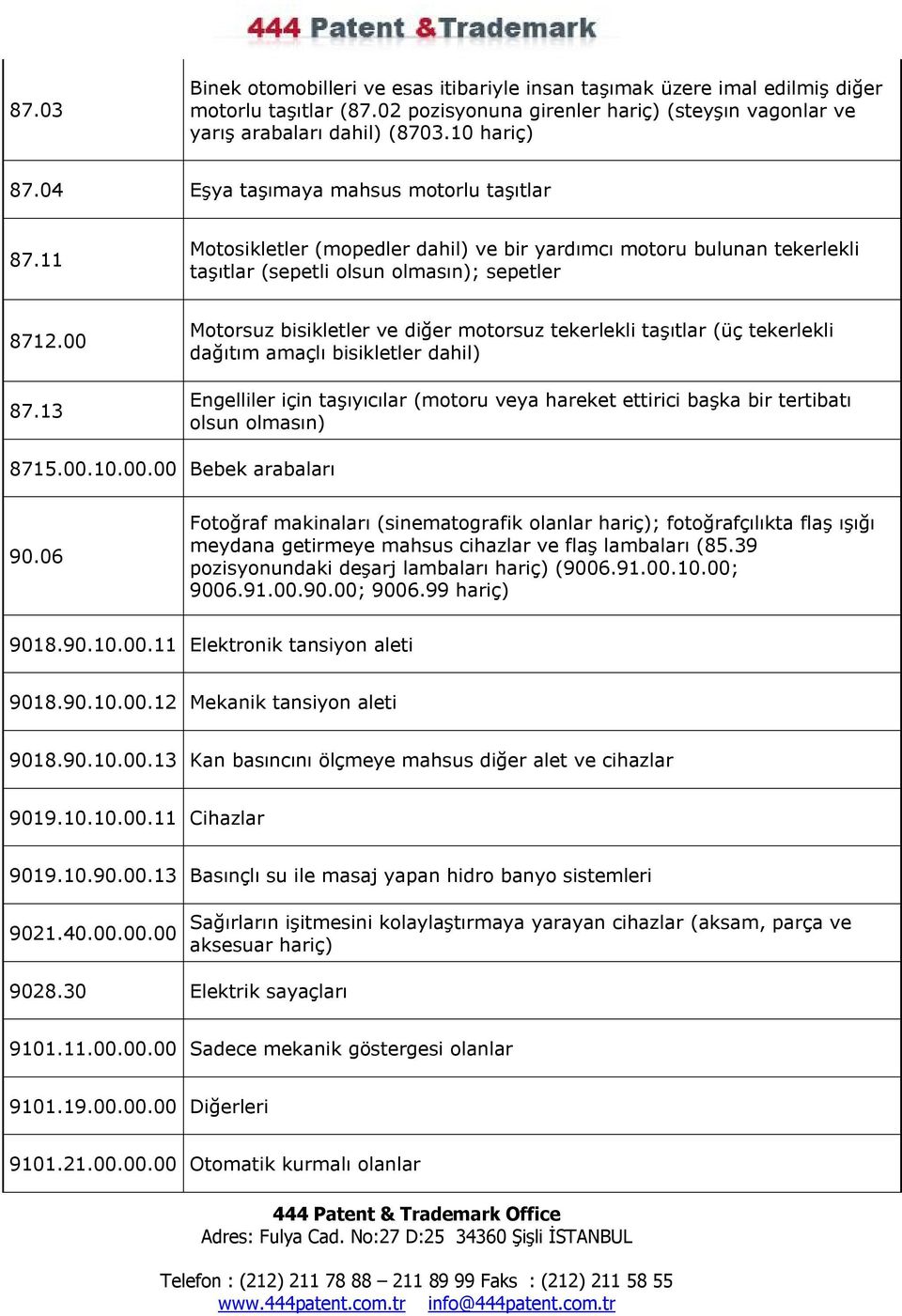 13 Motorsuz bisikletler ve diğer motorsuz tekerlekli taşıtlar (üç tekerlekli dağıtım amaçlı bisikletler dahil) Engelliler için taşıyıcılar (motoru veya hareket ettirici başka bir tertibatı olsun