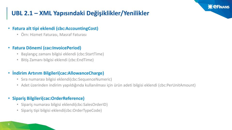 (cac:invoiceperiod) Başlangıç zamanı bilgisi eklendi (cbc:starttime) Bitiş Zamanı bilgisi eklendi (cbc:endtime) İndirim Artırım