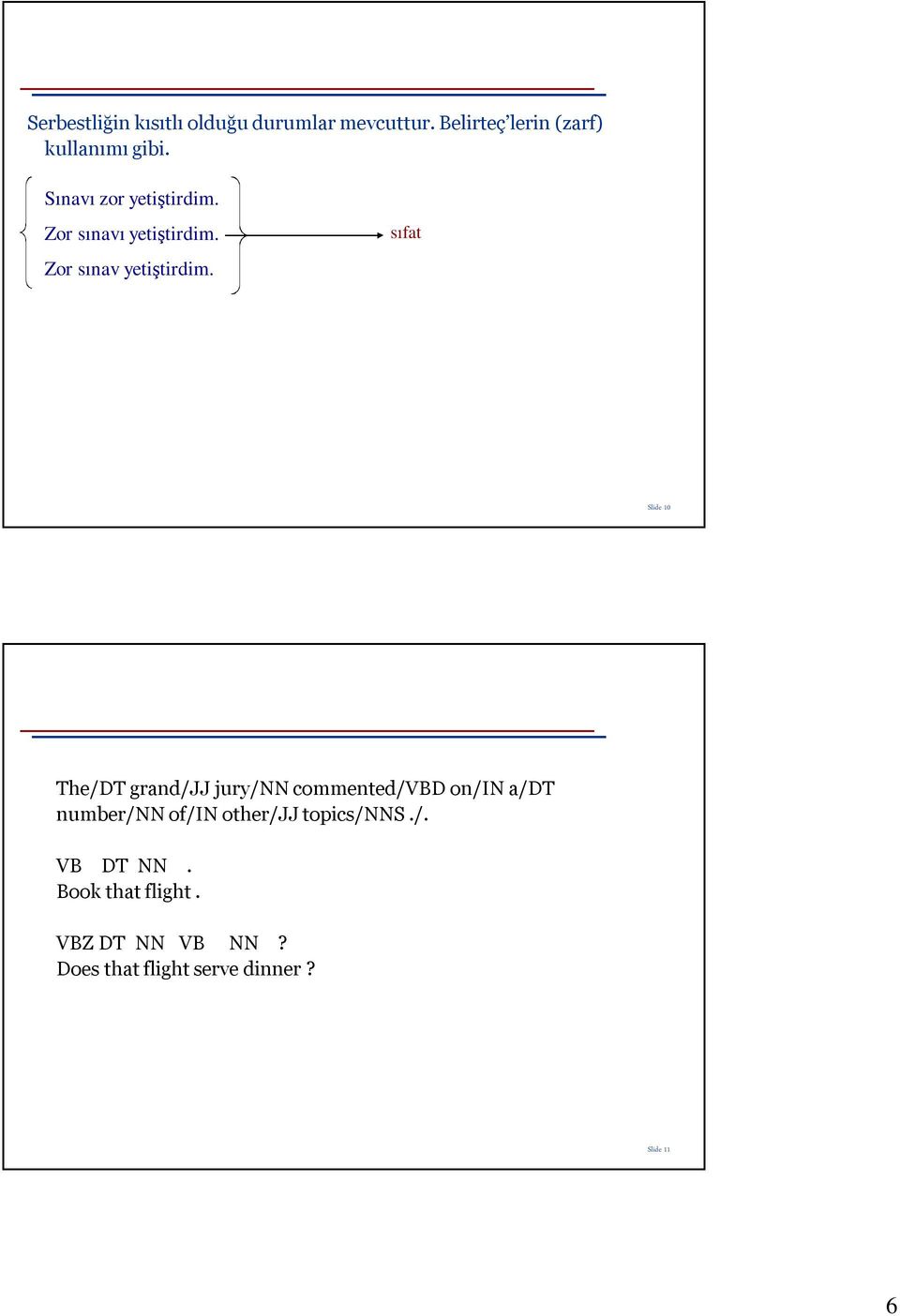 sıfat Slide 10 The/DT grand/jj jury/nn commented/vbd on/in a/dt number/nn of/in or/jj