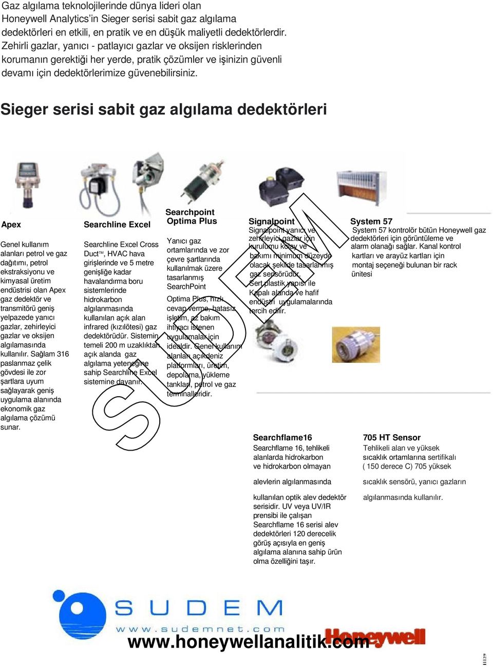 Sieger serisi sabit gaz algılama dedektörleri Apex Genel kullanım alanları petrol ve gaz dağıtımı, petrol ekstraksiyonu ve kimyasal üretim endüstrisi olan Apex gaz dedektör ve transmitörü geniş