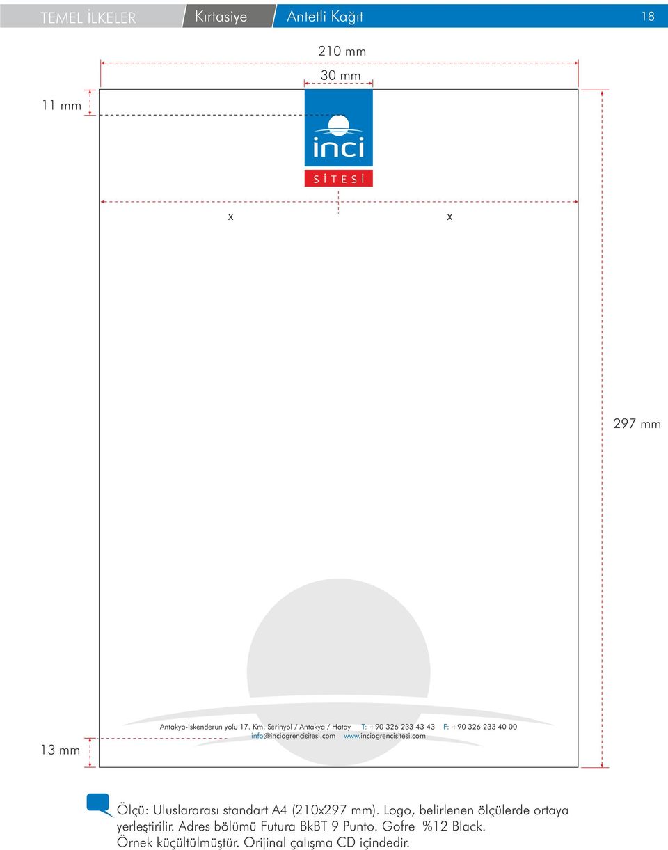 com www. inciogrencisitesi.com Ölçü: Uluslararası standart A4 (210x297 mm).