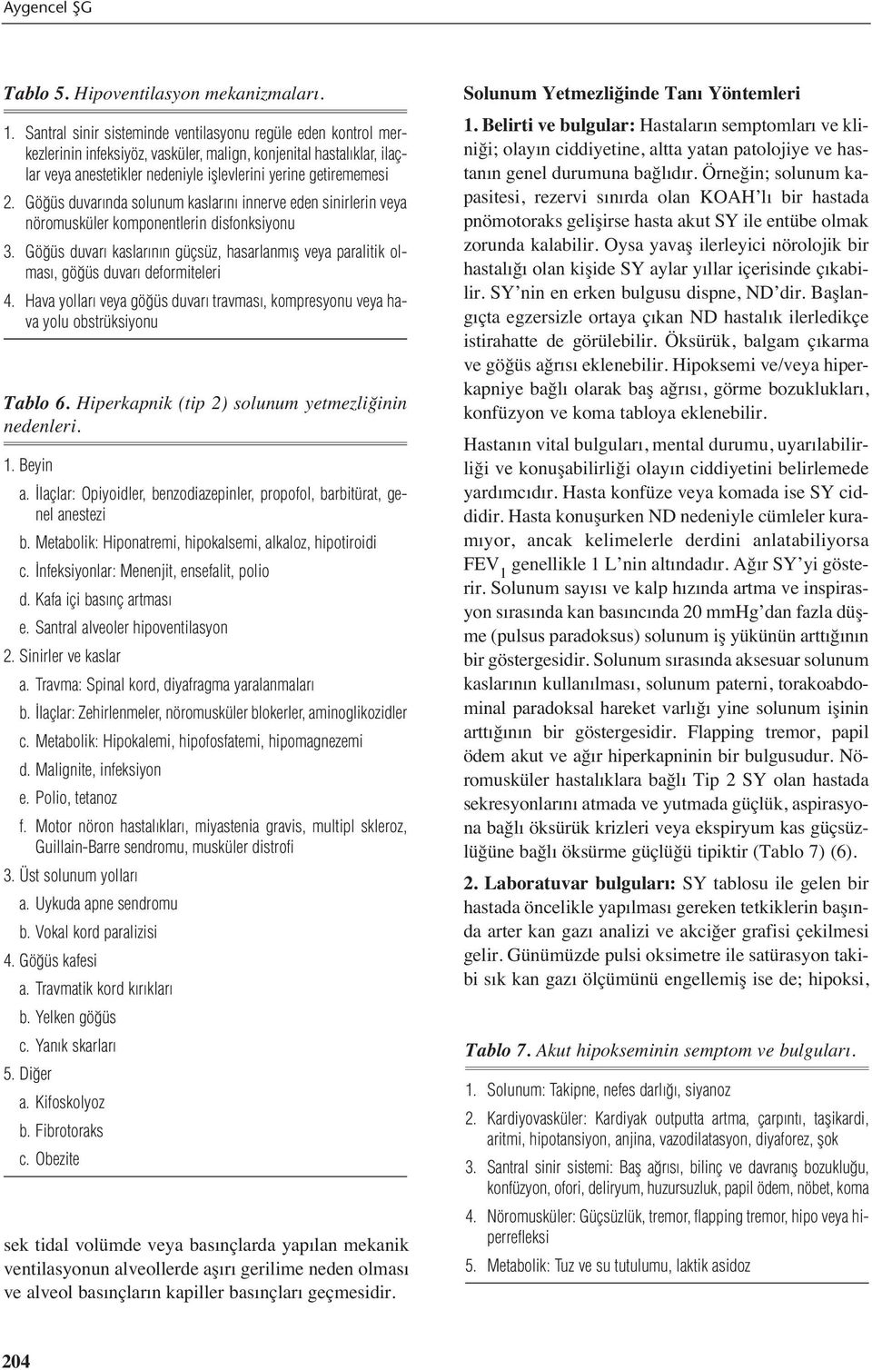 Göğüs duvarında solunum kaslarını innerve eden sinirlerin veya nöromusküler komponentlerin disfonksiyonu 3.