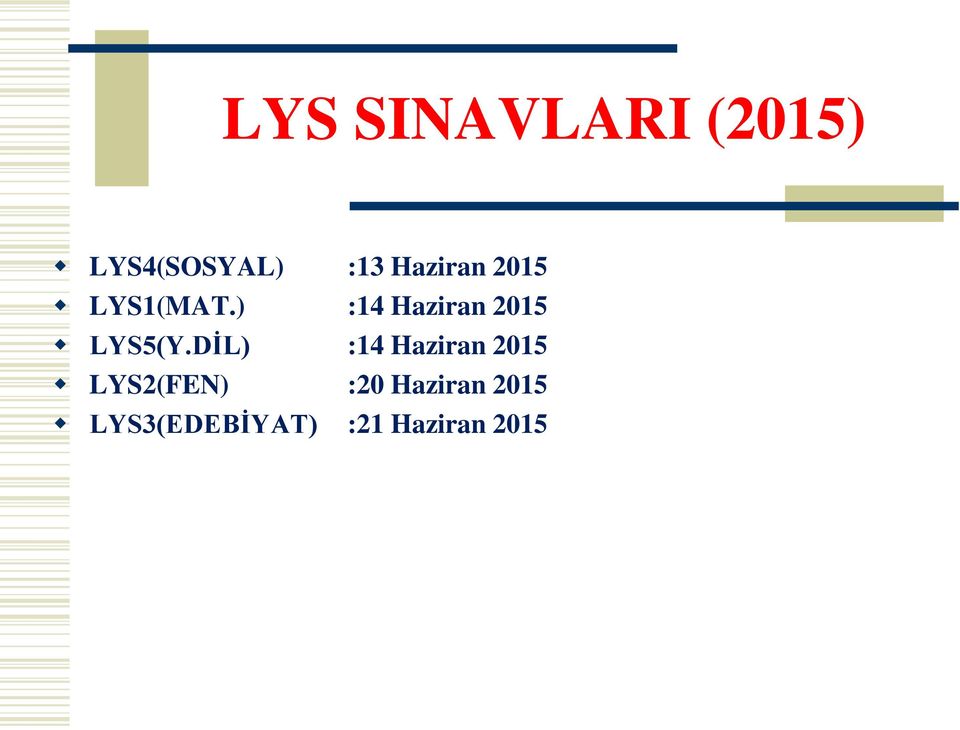 ) :14 Haziran 2015 LYS5(Y.