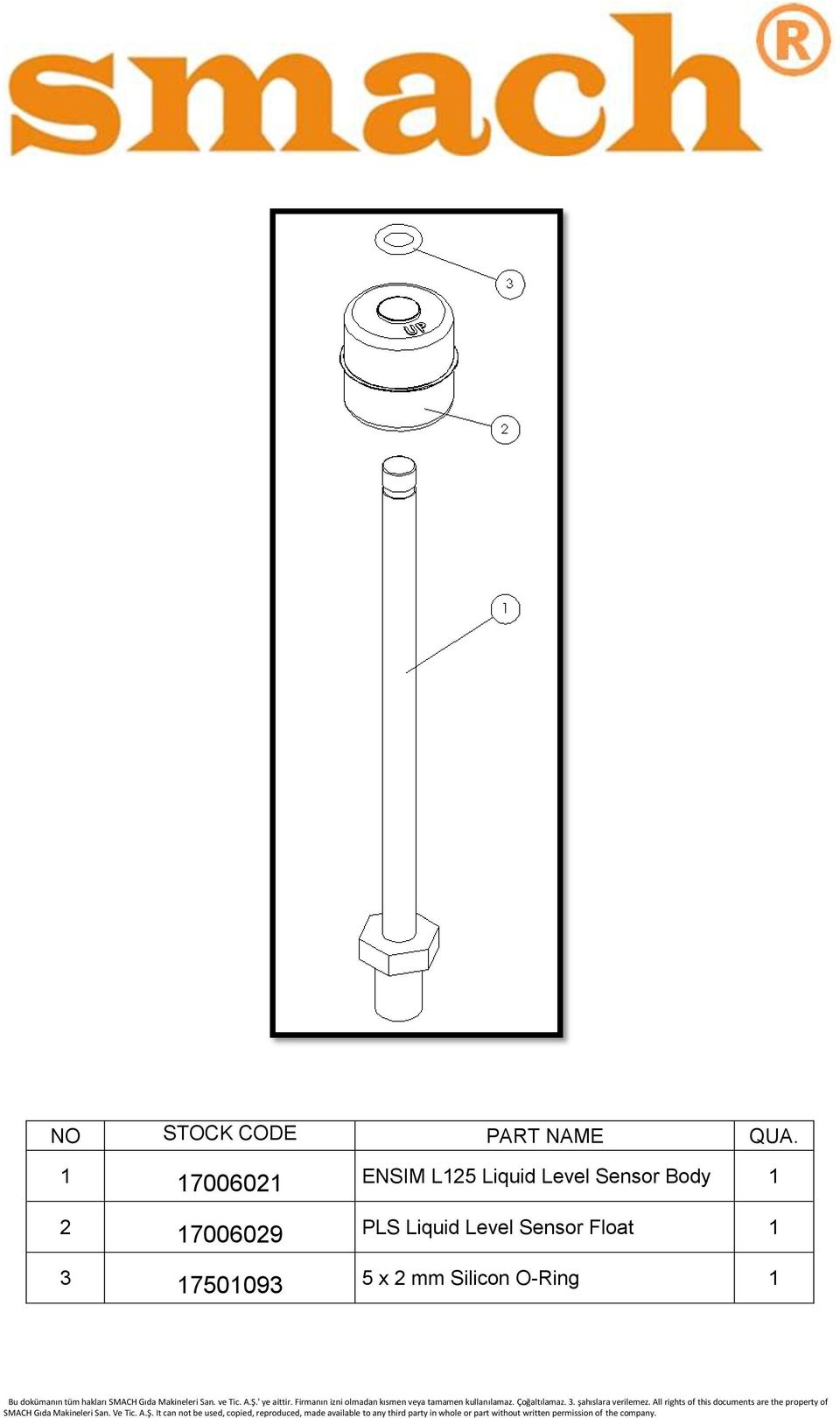 PLS Liquid Level Sensor Float 1