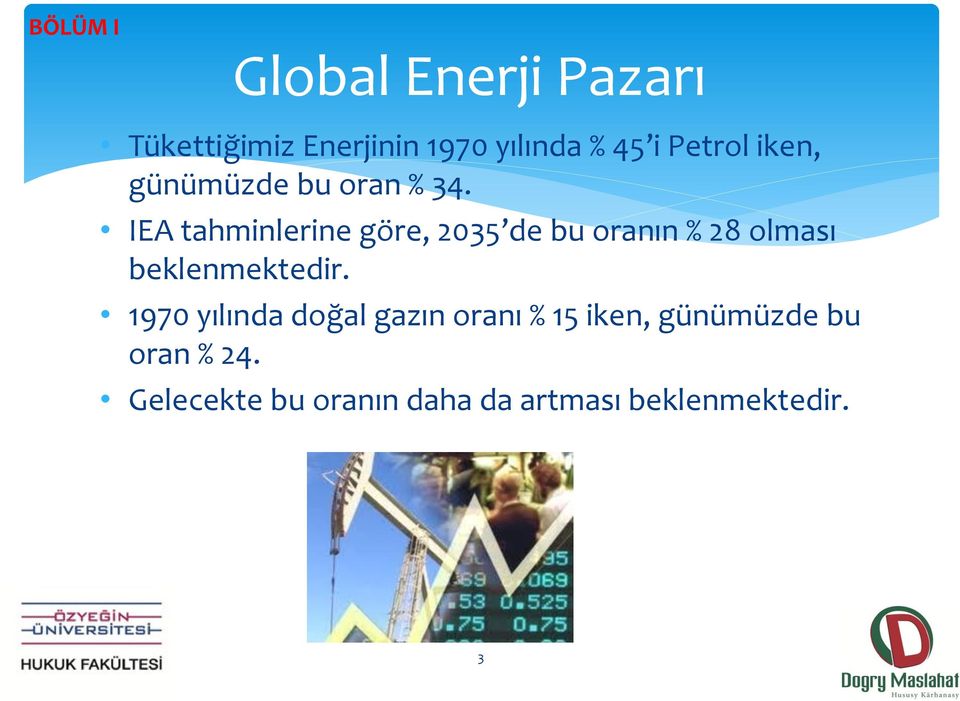 IEA tahminlerine göre, 2035 de bu oranın % 28 olması beklenmektedir.