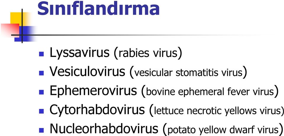 ephemeral fever virus) Cytorhabdovirus (lettuce