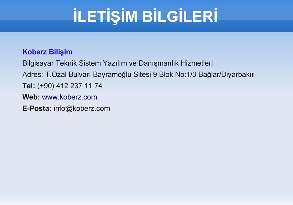 Özal Bulvarı Bayramoğlu Sitesi 9.