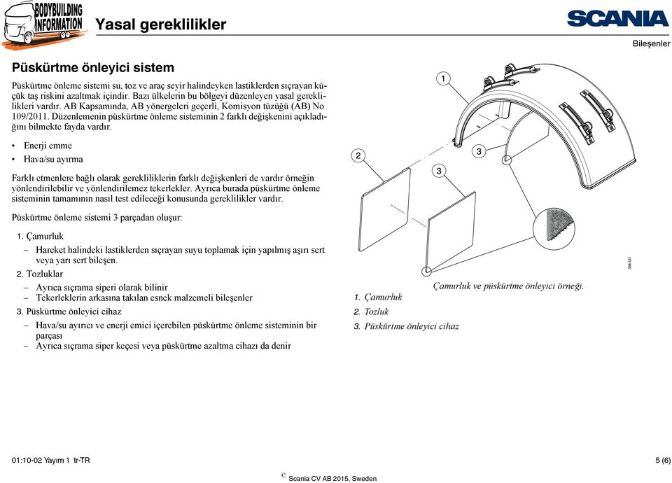 Düzenlemenin püskürtme önleme sisteminin 2 farklı değişkenini açıkladığını bilmekte fayda vardır.