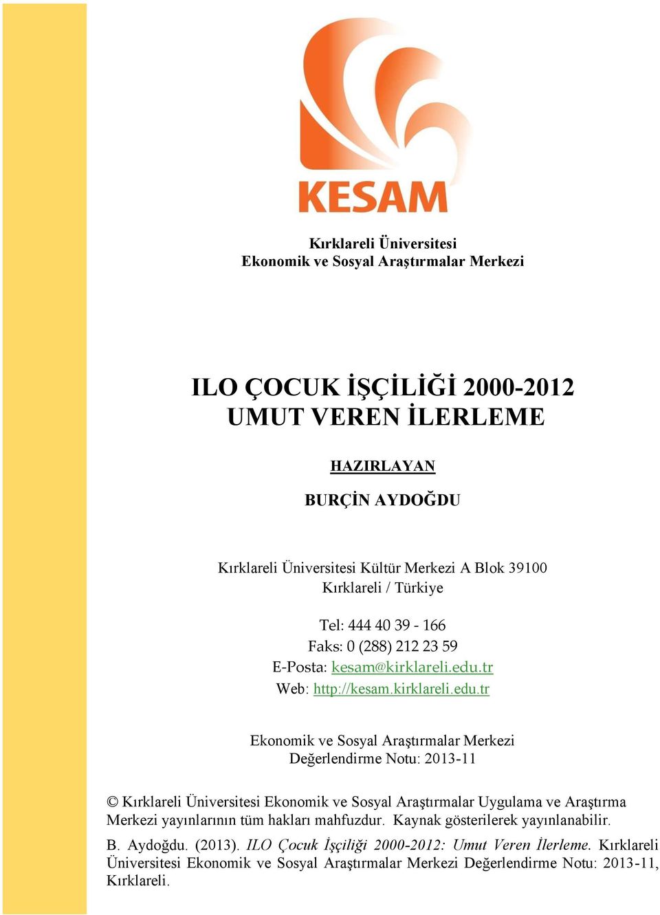 tr Web: http://kesam.kirklareli.edu.