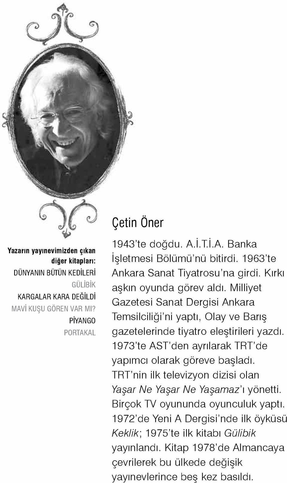 Milliyet Gazetesi Sanat Dergisi Ankara Temsilciliği ni yaptı, Olay ve Barış gazetelerinde tiyatro eleştirileri yazdı. 1973 te AST den ayrılarak TRT de yapımcı olarak göreve başladı.