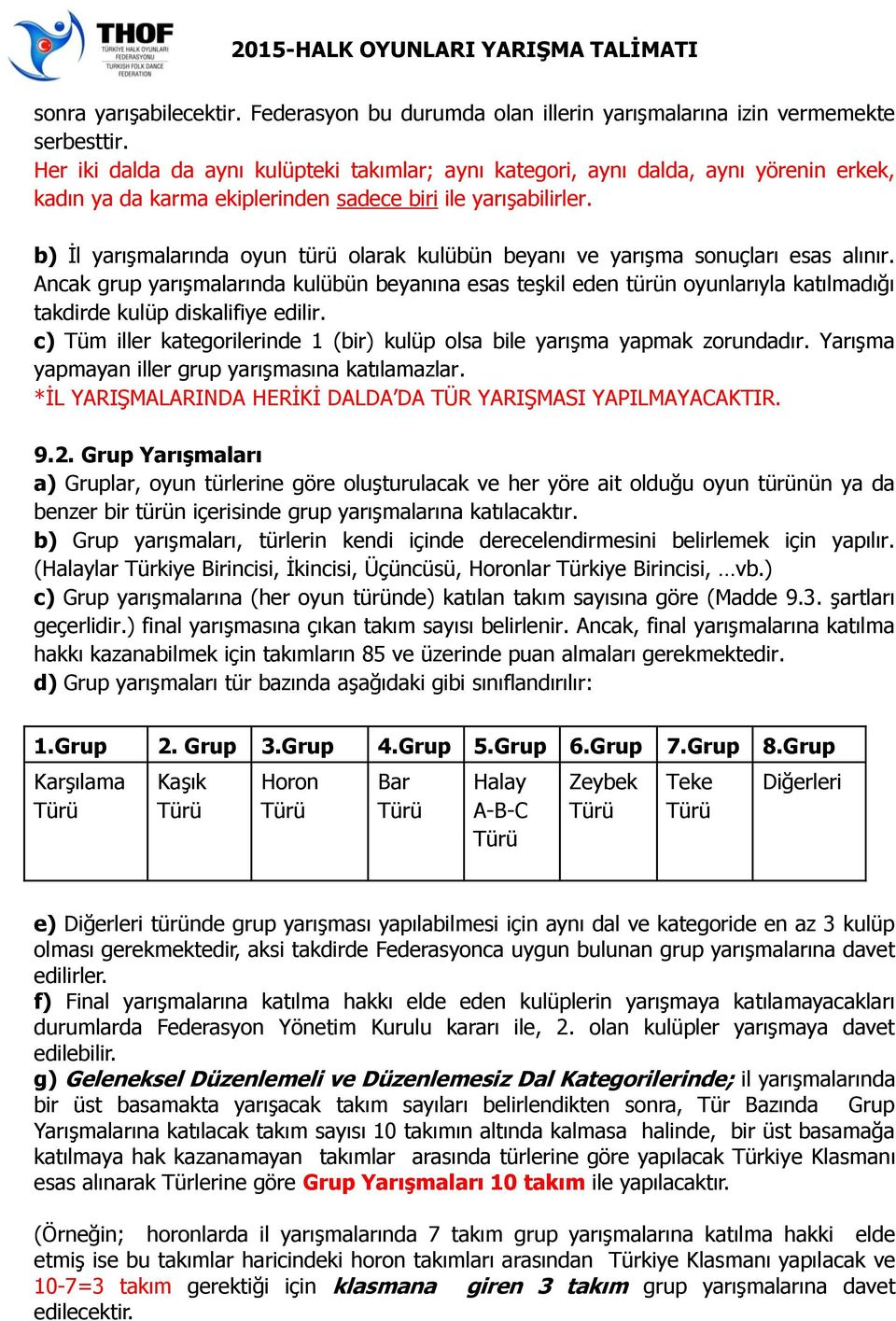 b) İl yarışmalarında oyun türü olarak kulübün beyanı ve yarışma sonuçları esas alınır.