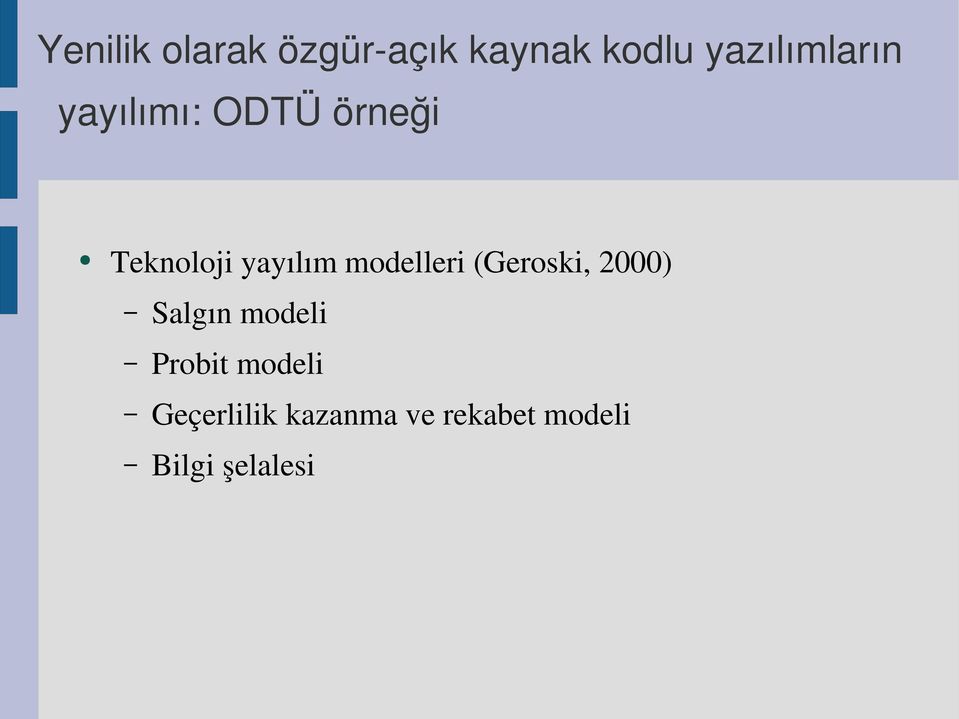 Probit modeli Geçerlilik