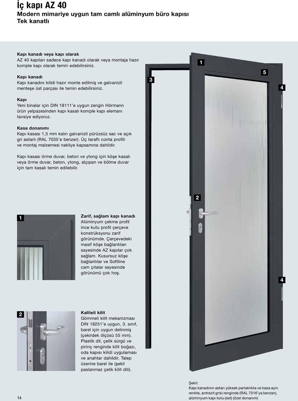 Kapı Yeni binalar için DIN 18111 e uygun zengin Hörmann ürün yelpazesinden kapı kasalı komple kapı elemanı tavsiye ediyoruz.