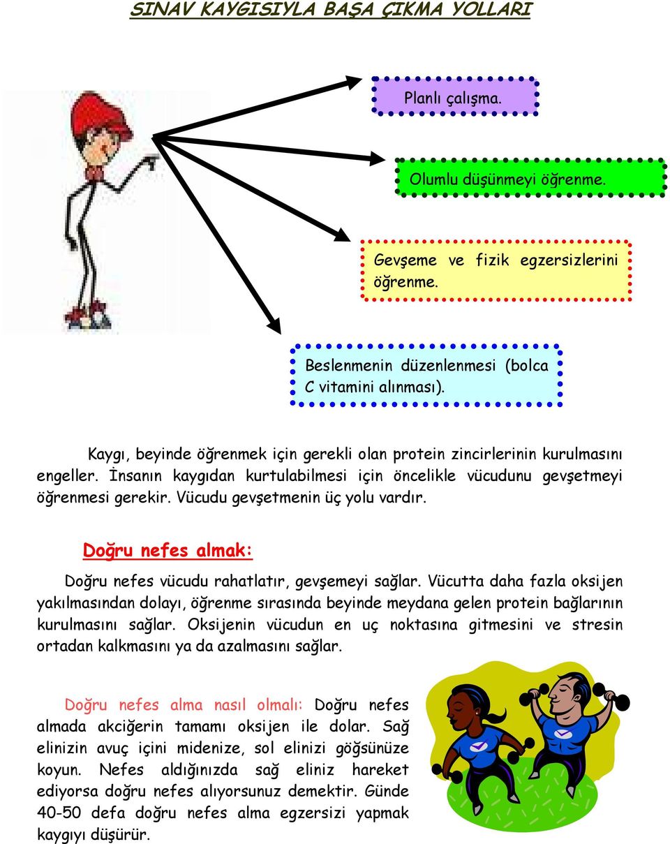 Vücudu gevşetmenin üç yolu vardır. Doğru nefes almak: Doğru nefes vücudu rahatlatır, gevşemeyi sağlar.