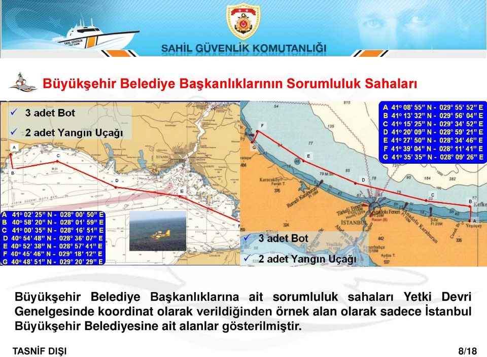 Genelgesinde koordinat olarak verildiğinden örnek alan olarak sadece