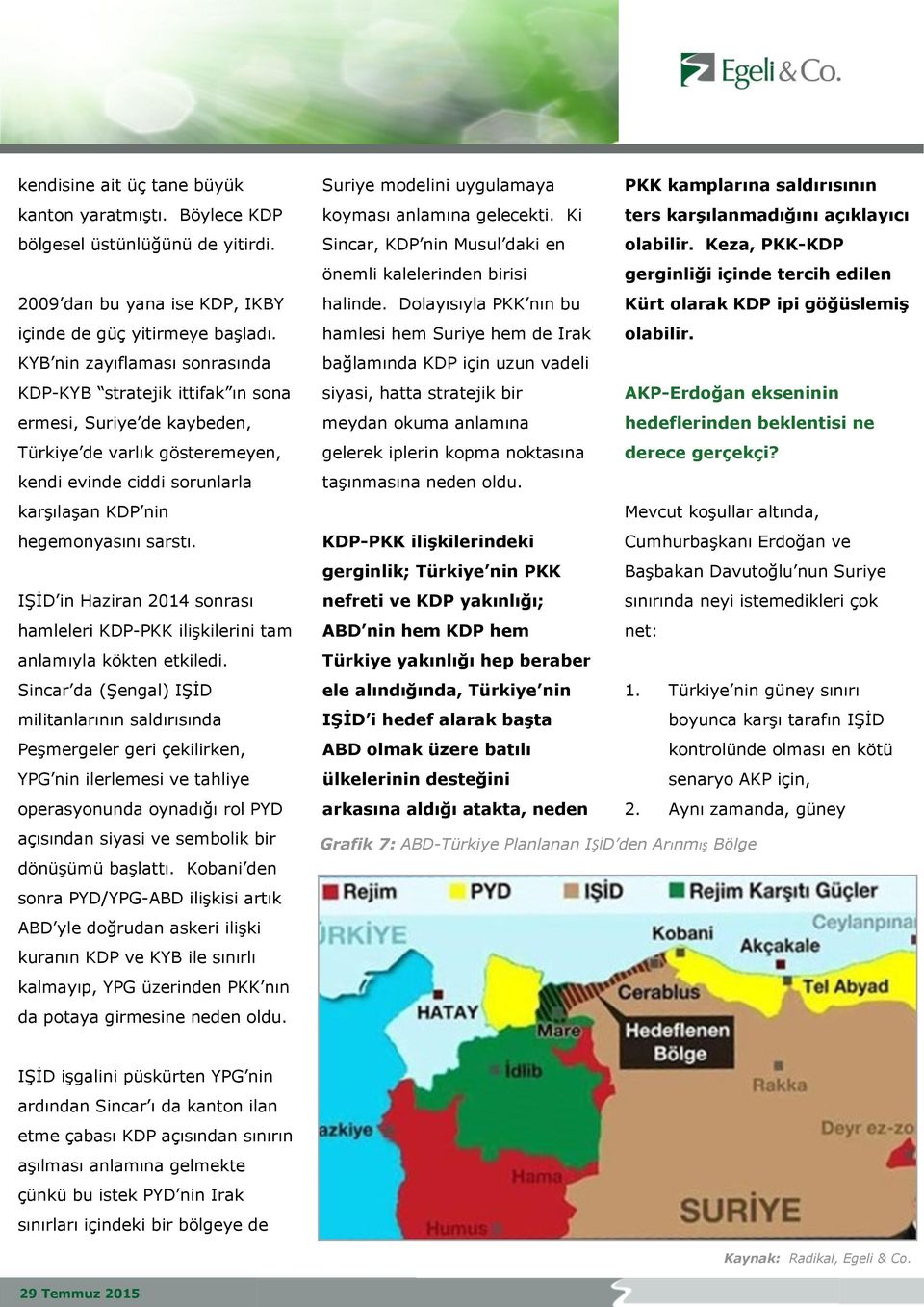 IŞİD in Haziran 2014 sonrası hamleleri KDP-PKK ilişkilerini tam anlamıyla kökten etkiledi.