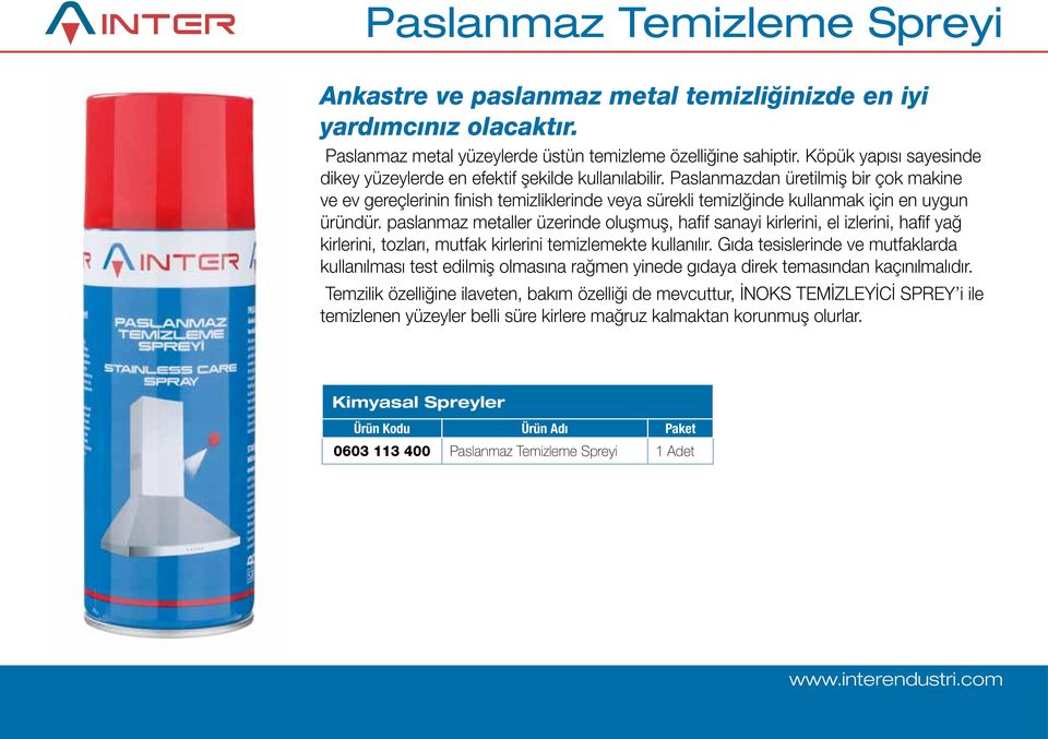 Paslanmazdan üretilmiş bir çok makine ve ev gereçlerinin finish temizliklerinde veya sürekli temizlğinde kullanmak için en uygun üründür.