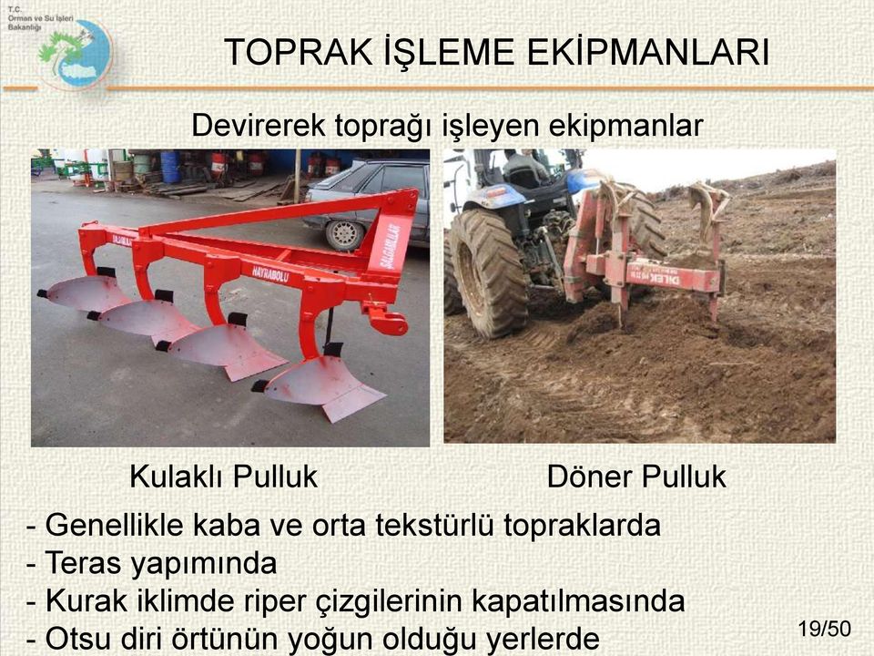 topraklarda - Teras yapımında - Kurak iklimde riper