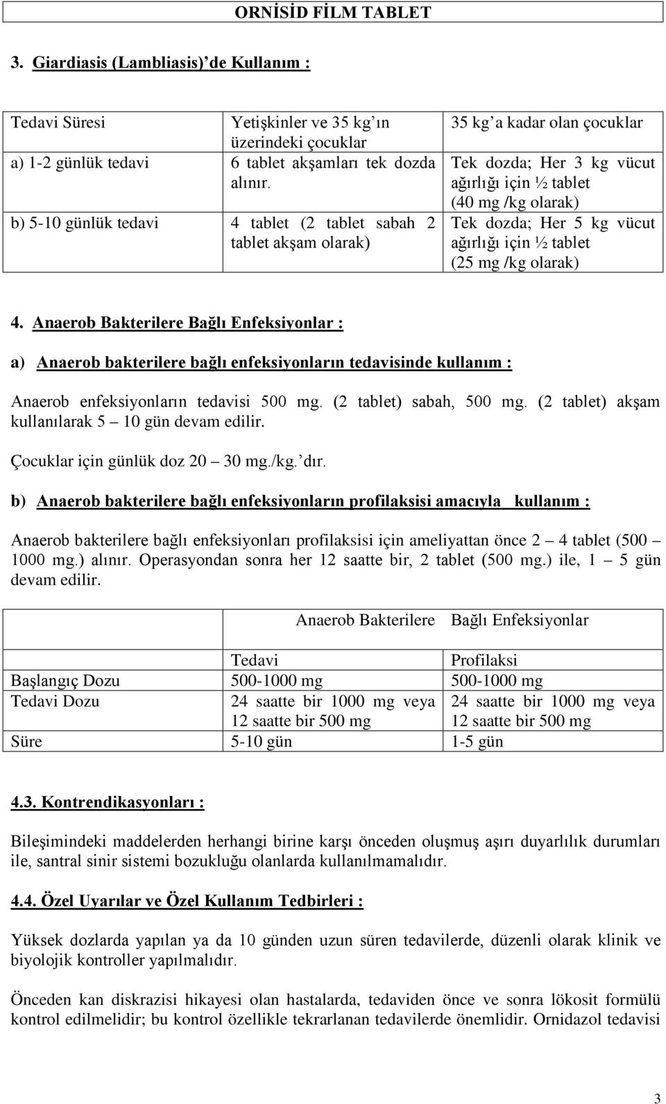 ORNİSİD FİLM TABLET mg mg mg. - PDF Ücretsiz indirin