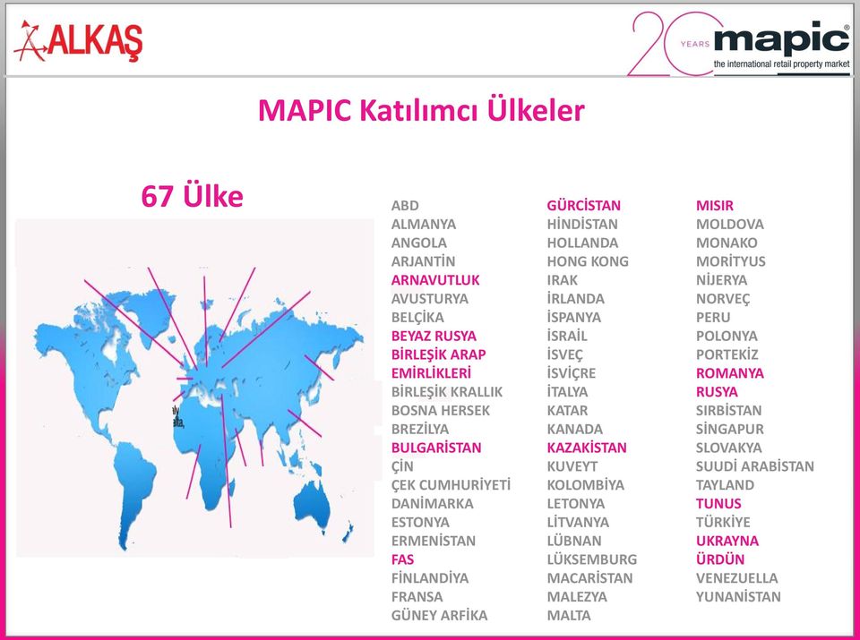 İRLANDA İSPANYA İSRAİL İSVEÇ İSVİÇRE İTALYA KATAR KANADA KAZAKİSTAN KUVEYT KOLOMBİYA LETONYA LİTVANYA LÜBNAN LÜKSEMBURG MACARİSTAN MALEZYA MALTA MISIR MOLDOVA