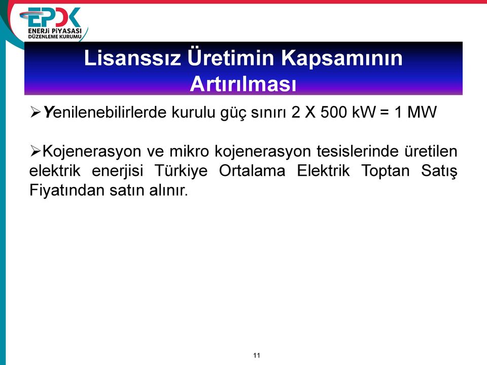 Kojenerasyon ve mikro kojenerasyon tesislerinde üretilen