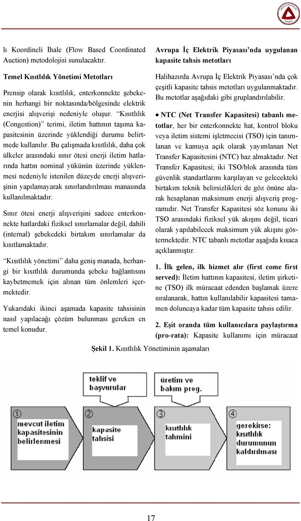 Kısıtlılık (Congestion) terimi, iletim hattının taşıma kapasitesinin üzerinde yüklendiği durumu belirtmede kullanılır.