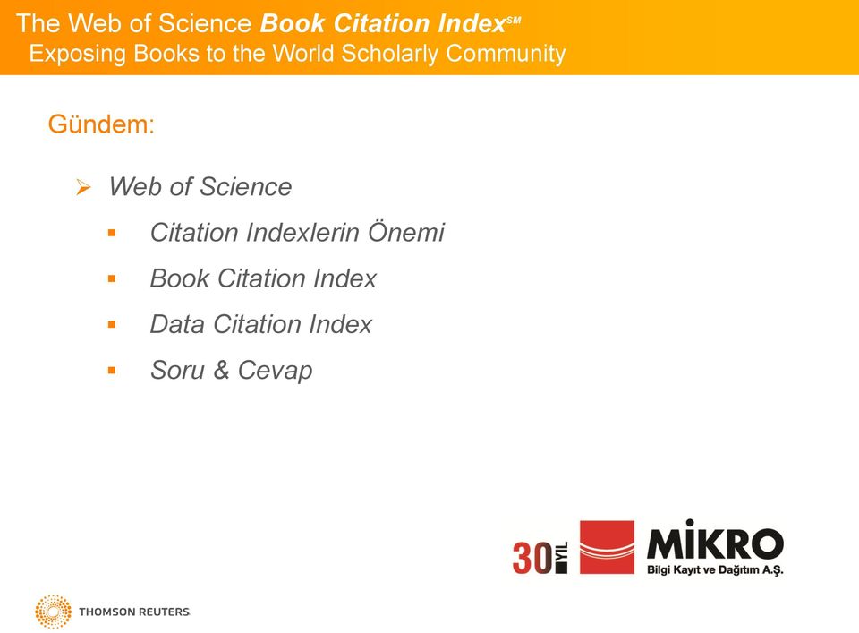 Book Citation Index Data