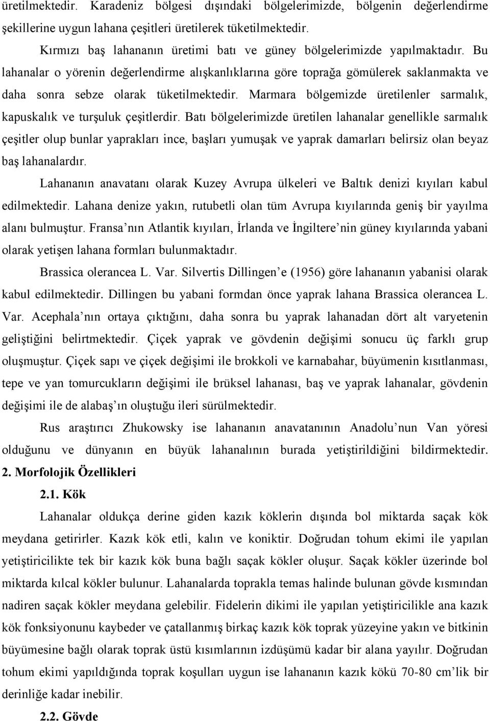 Bu lahanalar o yörenin değerlendirme alışkanlıklarına göre toprağa gömülerek saklanmakta ve daha sonra sebze olarak tüketilmektedir.