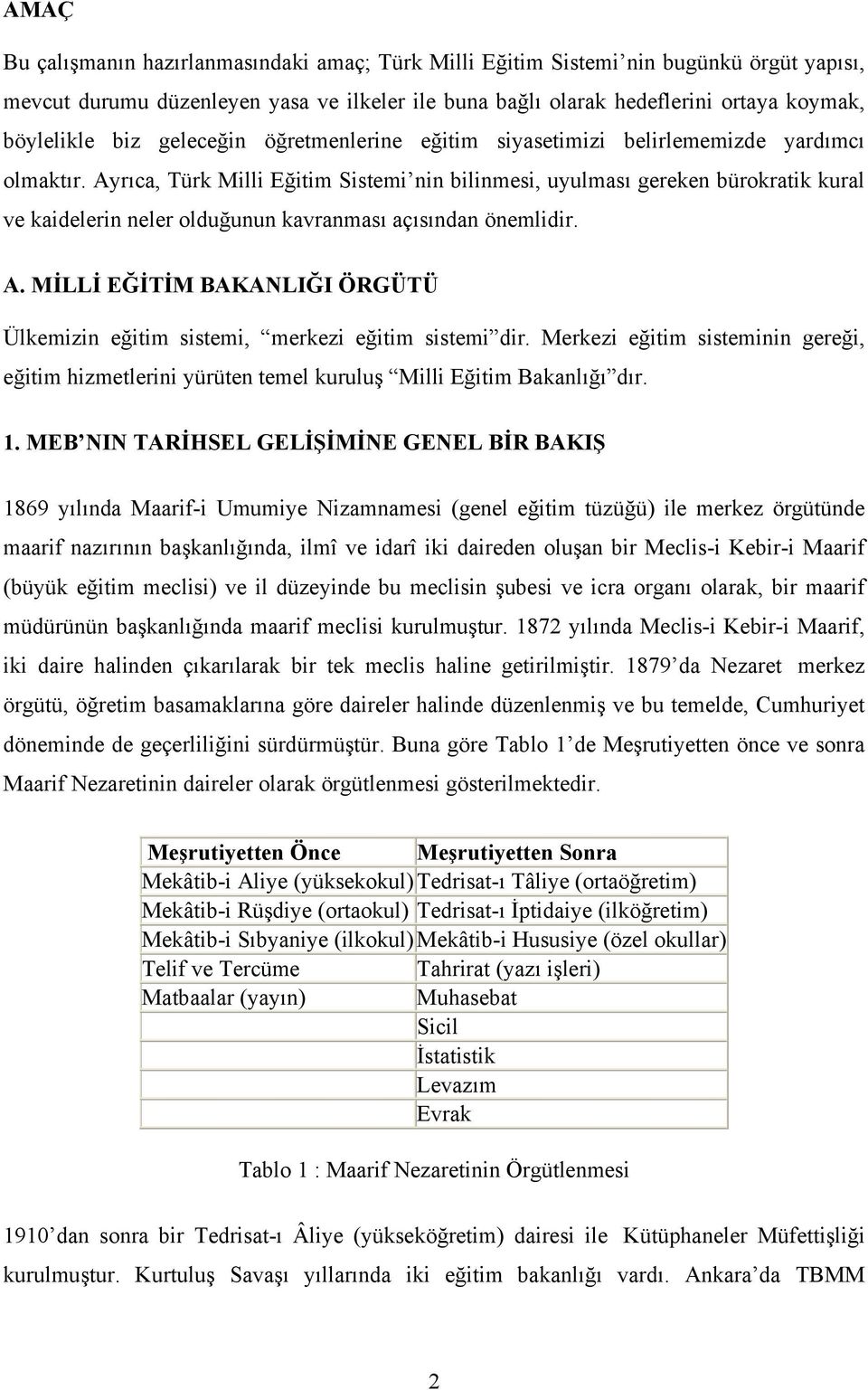 Ayrıca, Türk Milli Eğitim Sistemi nin bilinmesi, uyulması gereken bürokratik kural ve kaidelerin neler olduğunun kavranması açısından önemlidir. A.