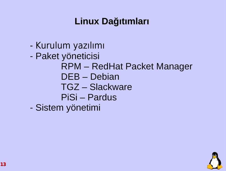 RedHat Packet Manager DEB Debian