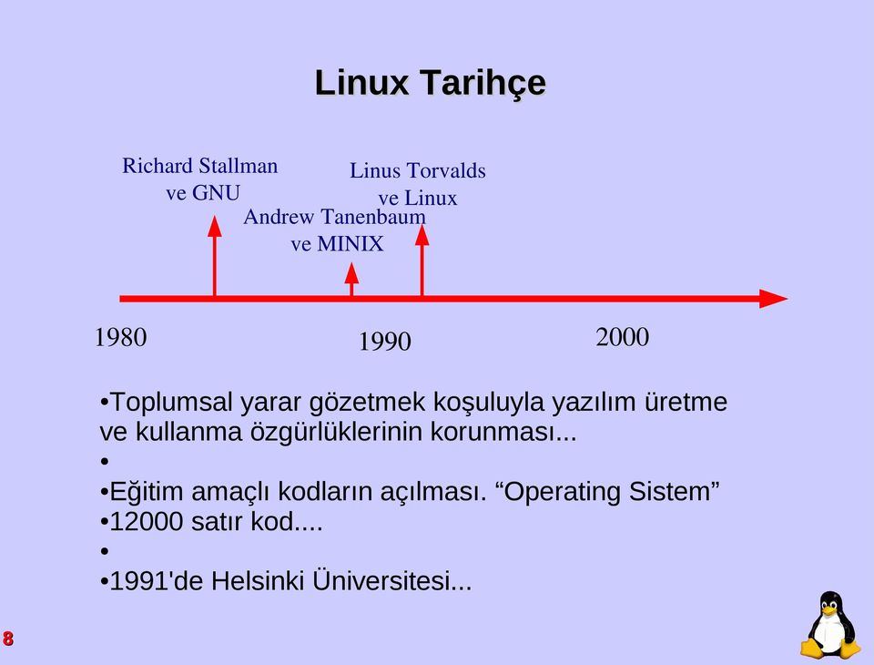 yazılım üretme ve kullanma özgürlüklerinin korunması.