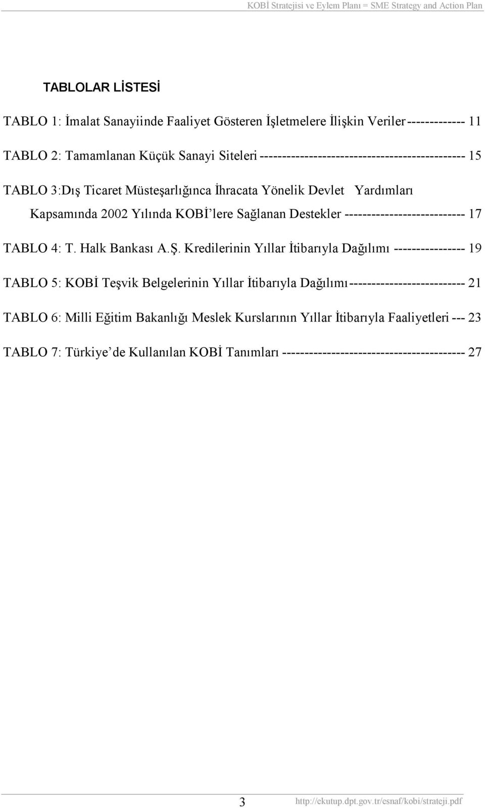 --------------------------- 17 TABLO 4: T. Halk Bankasõ A.Ş.