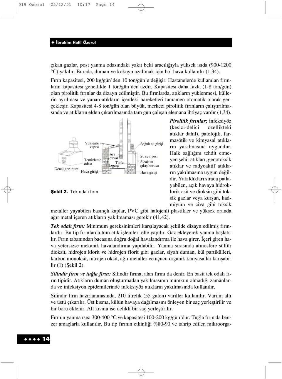 Kapasitesi daha fazla (1-8 ton/gün) olan pirolitik f r nlar da dizayn edilmifltir.